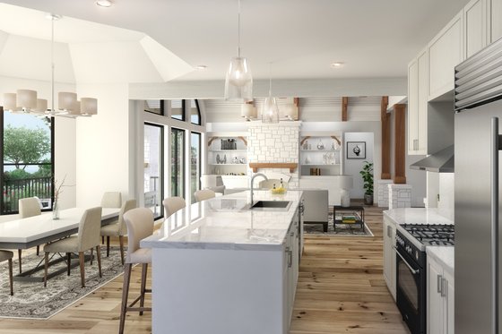 Interior - Kitchen for Craftsman House Plan #54-527 - 3 bed, 2.5 bath