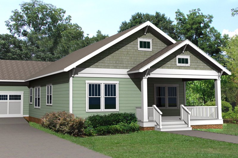 Architectural House Design - Photo 4 for Craftsman House Plan #461-27 - 3 bed, 2 bath