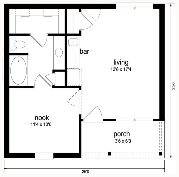 Home Plan - Beach Floor Plan - Main Floor Plan #84-536