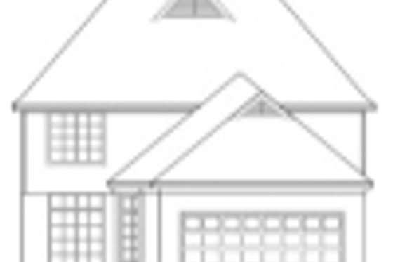 Exterior - Rear Elevation for European House Plan #424-156 - 3 bed, 2.5 bath