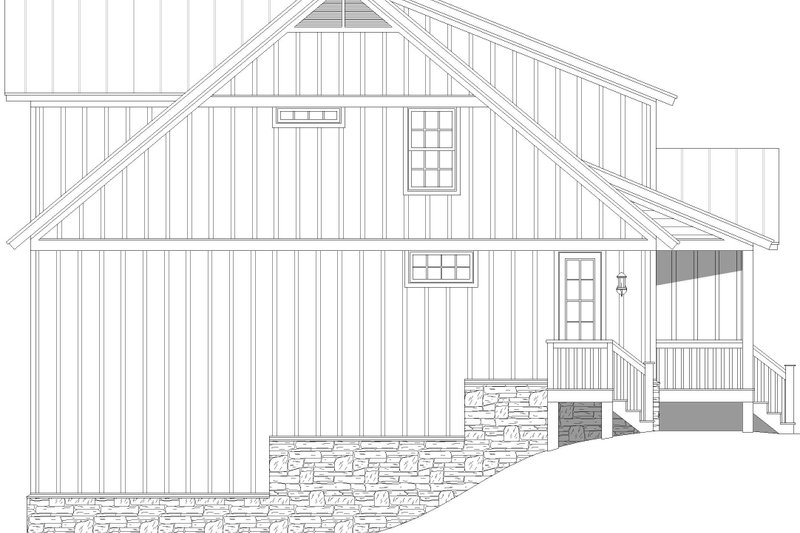 Home Plan - Exterior - Other Elevation for Farmhouse House Plan #932-1067 - 3 bed, 2.6 bath
