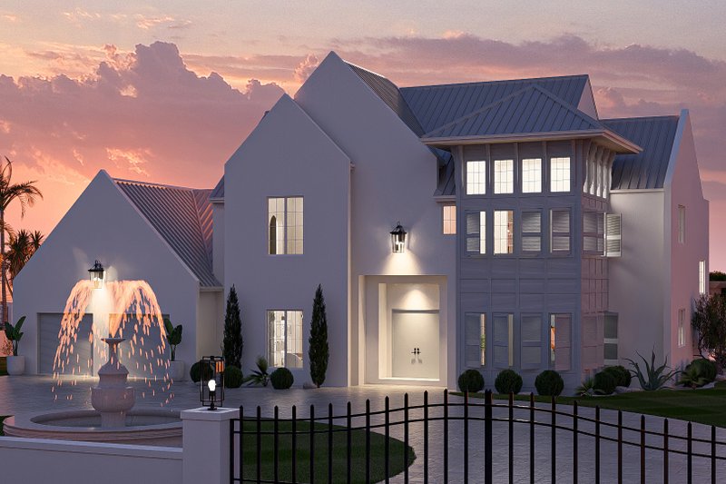 House Blueprint - Exterior - Other Elevation 6 for Beach House Plan #455-765 - 4 bed, 4.5 bath