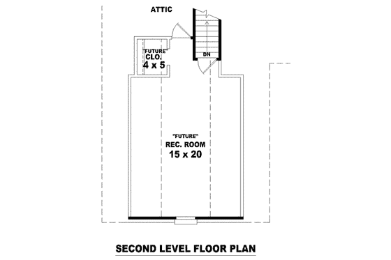 Floor Plan - Other Floor for European House Plan #81-1467 - 3 bed, 2.5 bath