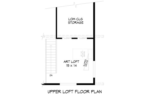 Floor Plan - Upper Floor 1 for Contemporary House Plan #932-913 - 2 bed, 2.5 bath