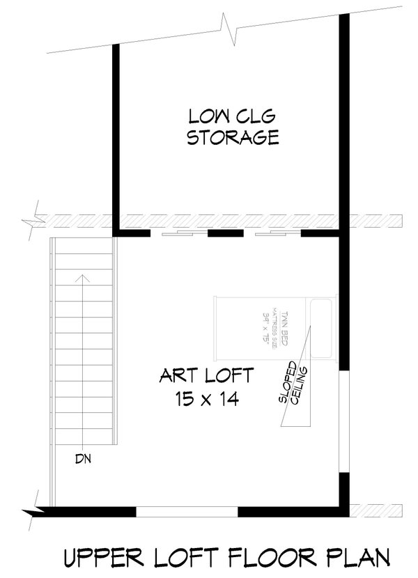 Contemporary Floor Plan - Upper Floor Plan #932-913