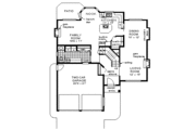 European Style House Plan - 3 Beds 2.5 Baths 1846 Sq/Ft Plan #18-248 