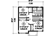 Contemporary Style House Plan - 3 Beds 1 Baths 1192 Sq/Ft Plan #25-4505 