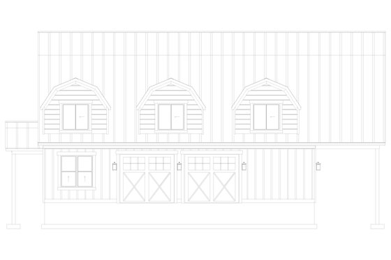 Exterior - Other Elevation 3 for Barndominium House Plan #1060-270 - 3 bed, 3.5 bath