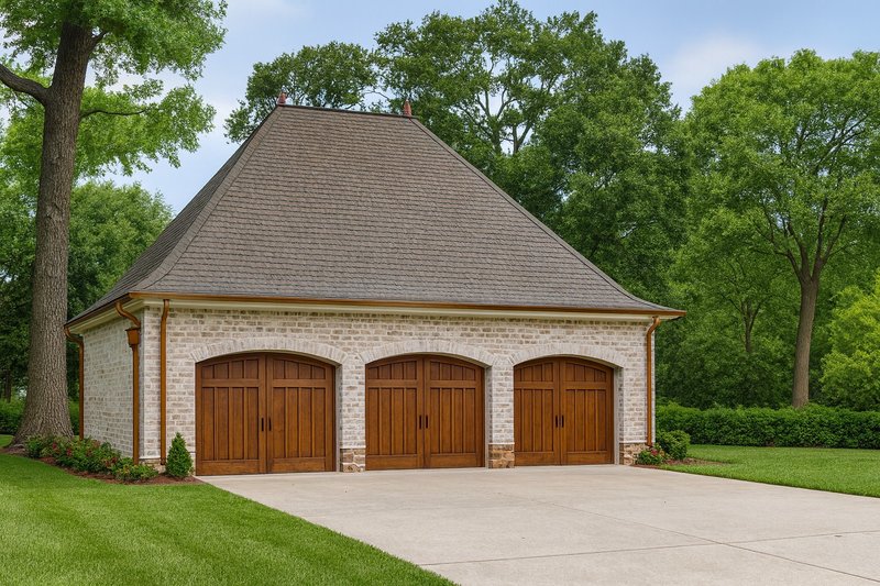 Dream House Plan - European Exterior - Front Elevation Plan #17-2581