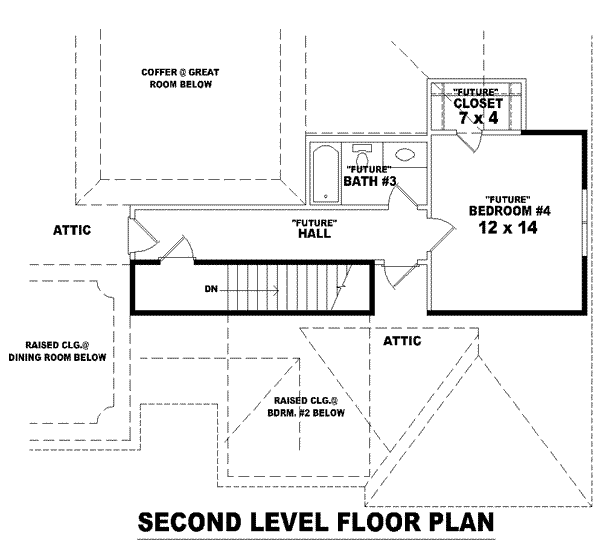 European Floor Plan - Upper Floor Plan #81-1342