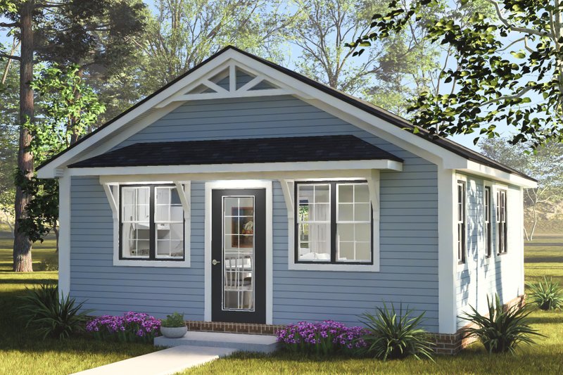 Home Plan - Exterior - Other Elevation for Cottage House Plan #513-2493 - 1 bed, 1 bath