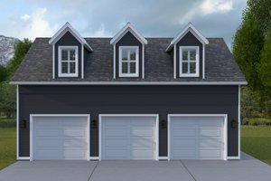 Exterior - Front Elevation 6 for Farmhouse House Plan #1060-392, 0 bath