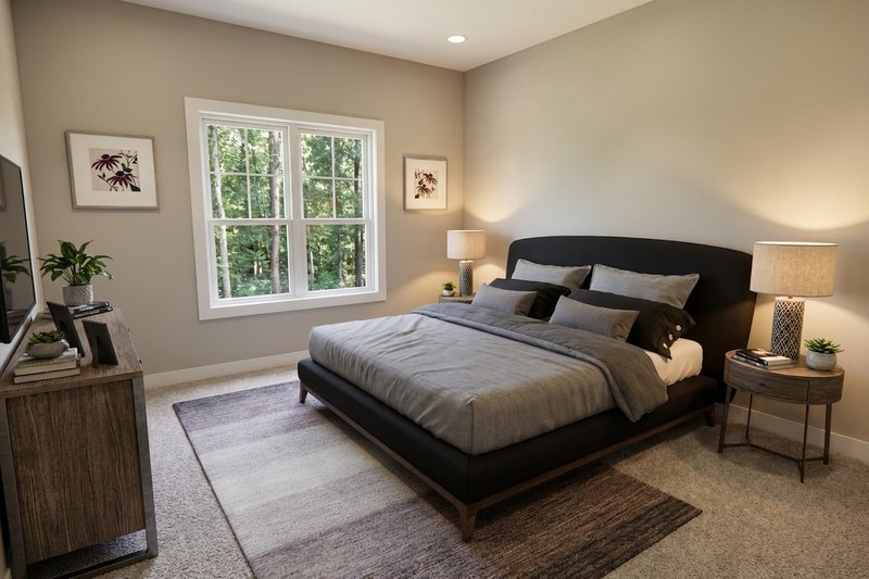 House Plan Design - Interior - Master Bedroom 1 for Craftsman House Plan #51-1531 - 3 bed, 2 bath