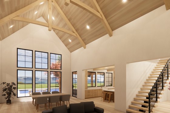 Interior - Family Room 1 for Farmhouse House Plan #1096-5 - 4 bed, 4.5 bath