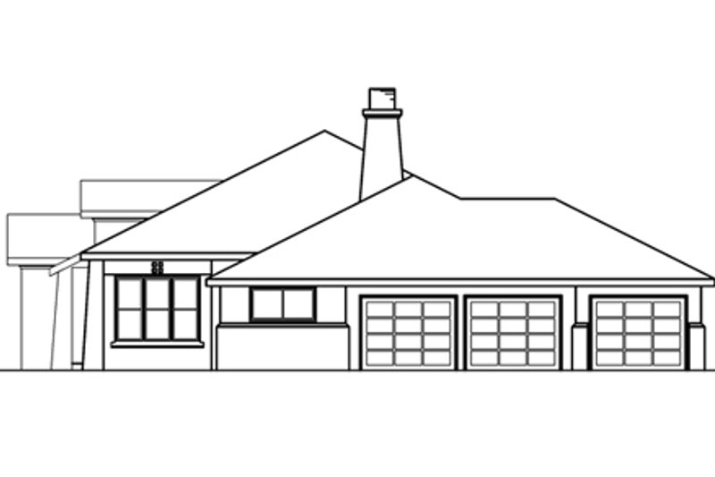 Home Plan - Exterior - Other Elevation 1 for Mediterranean House Plan #124-352 - 3 bed, 2.5 bath