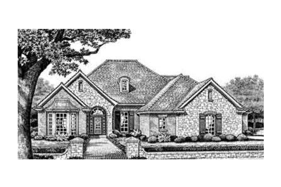 european house plan - plan 310-258