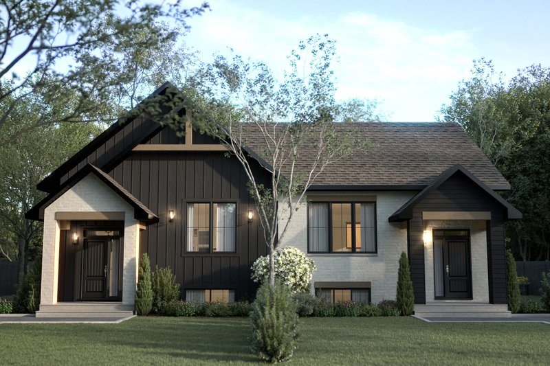 House Blueprint - Farmhouse Exterior - Front Elevation Plan #23-2863
