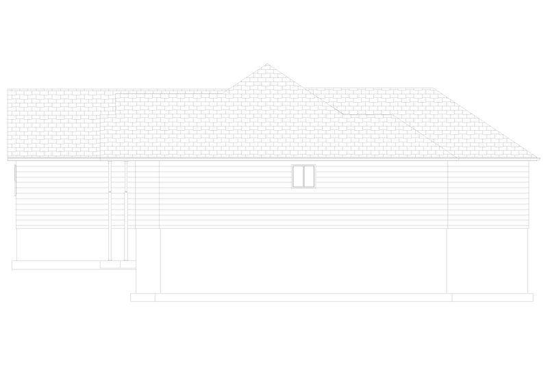 House Blueprint - Exterior - Other Elevation 1 for Traditional House Plan #1060-174 - 3 bed, 2 bath