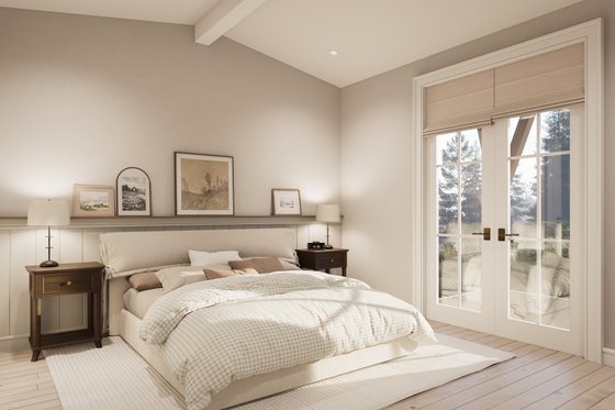 Interior - Master Bedroom for Farmhouse House Plan #1114-4 - 3 bed, 2 bath