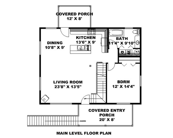 Dream House Plan - Traditional Floor Plan - Main Floor Plan #117-972