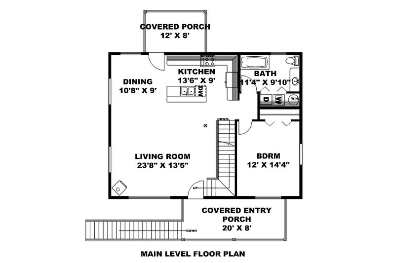 Dream House Plan - Floor Plan - Main Floor for Traditional House Plan #117-972 - 3 bed, 3 bath