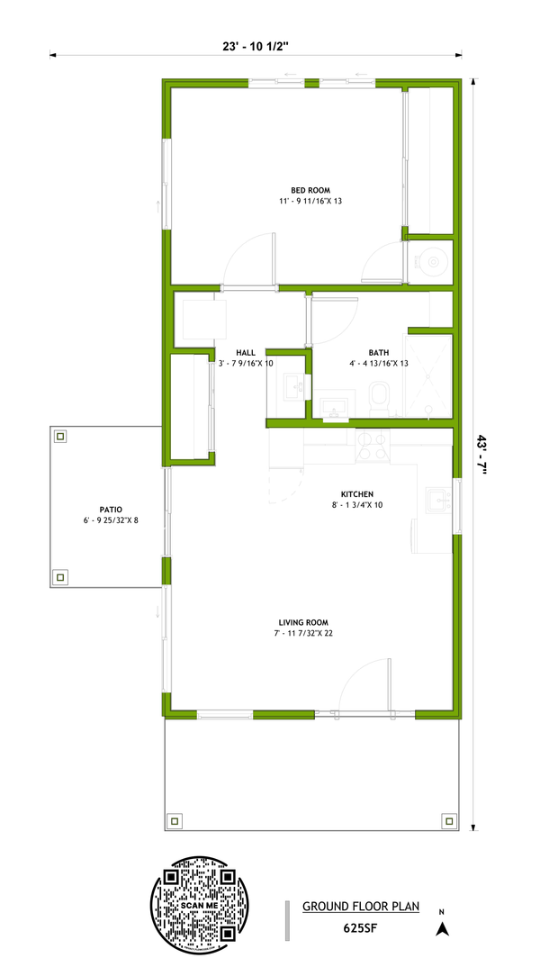 Traditional Floor Plan - Main Floor Plan #1106-25