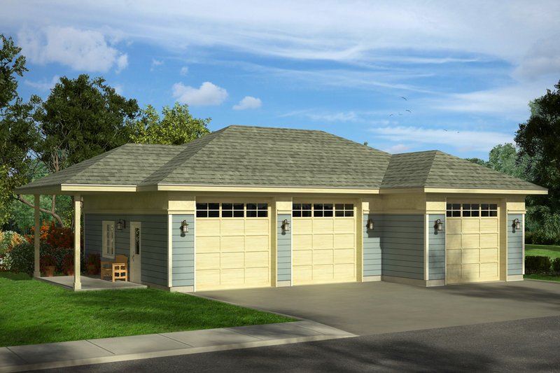 House Design - Prairie Exterior - Front Elevation Plan #124-1053