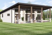 Contemporary Style House Plan - 2 Beds 2 Baths 976 Sq/Ft Plan #1064-442 Exterior 