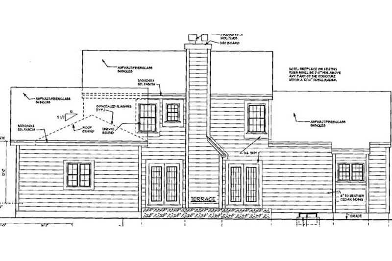 Dream House Plan - Exterior - Rear Elevation for Farmhouse House Plan #3-254 - 5 bed, 2.5 bath