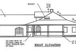Exterior - Other Elevation 1 for Ranch House Plan #60-452 - 4 bed, 4 bath