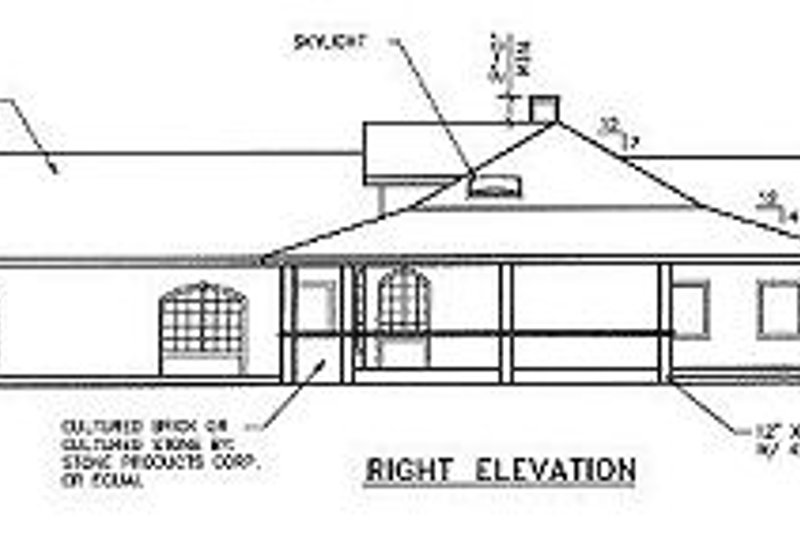 Dream House Plan - Exterior - Other Elevation 1 for Ranch House Plan #60-452 - 4 bed, 4 bath