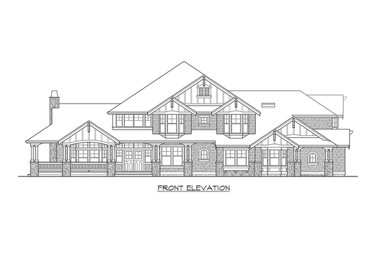 Exterior - Other Elevation for Craftsman House Plan #132-178 - 5 bed, 4.5 bath