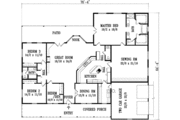 Mediterranean Style House Plan - 4 Beds 2.5 Baths 3176 Sq/Ft Plan #1-1160 
