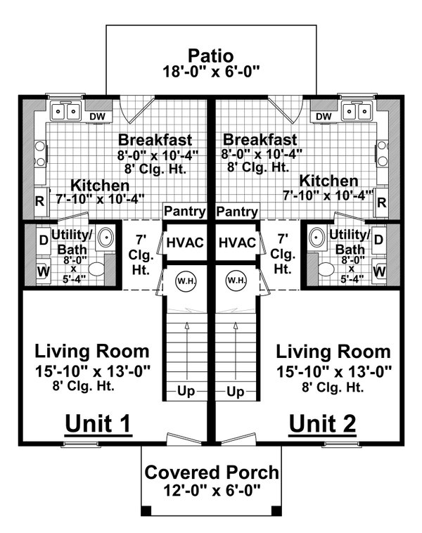 House Blueprint - Country Floor Plan - Main Floor Plan #21-508