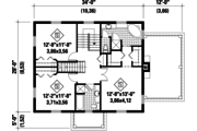 Colonial Style House Plan - 3 Beds 3 Baths 2711 Sq/Ft Plan #25-4679 