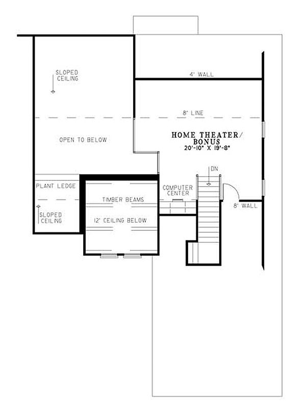 Dream House Plan - European Floor Plan - Upper Floor Plan #17-113