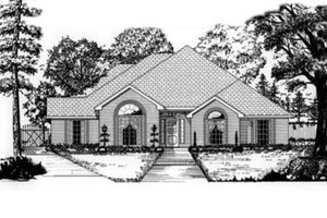 Traditional Exterior - Front Elevation Plan #62-117