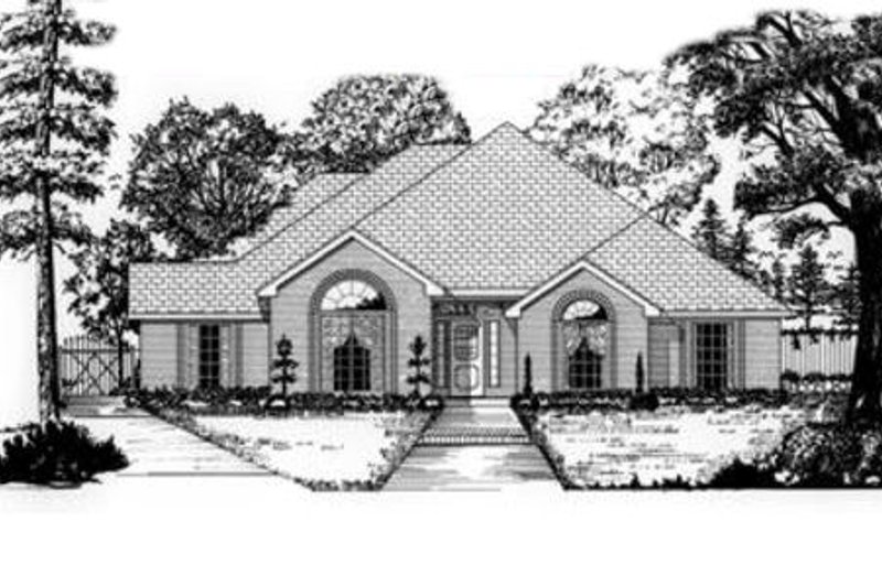 Home Plan - Traditional Exterior - Front Elevation Plan #62-117