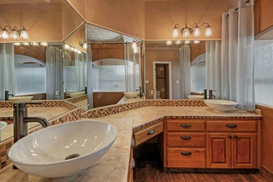 Interior - Master Bathroom for Mediterranean House Plan #80-184 - 5 bed, 3 bath