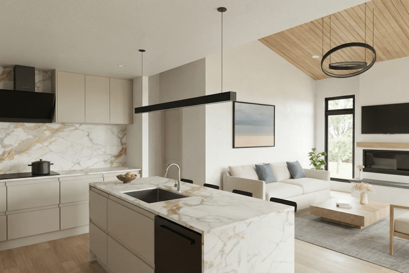 Home Plan - Interior - Kitchen for Modern House Plan #923-459 - 3 bed, 2.5 bath