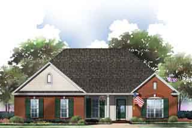 Exterior - Front Elevation 2 for Traditional House Plan #21-163 - 3 bed, 2 bath