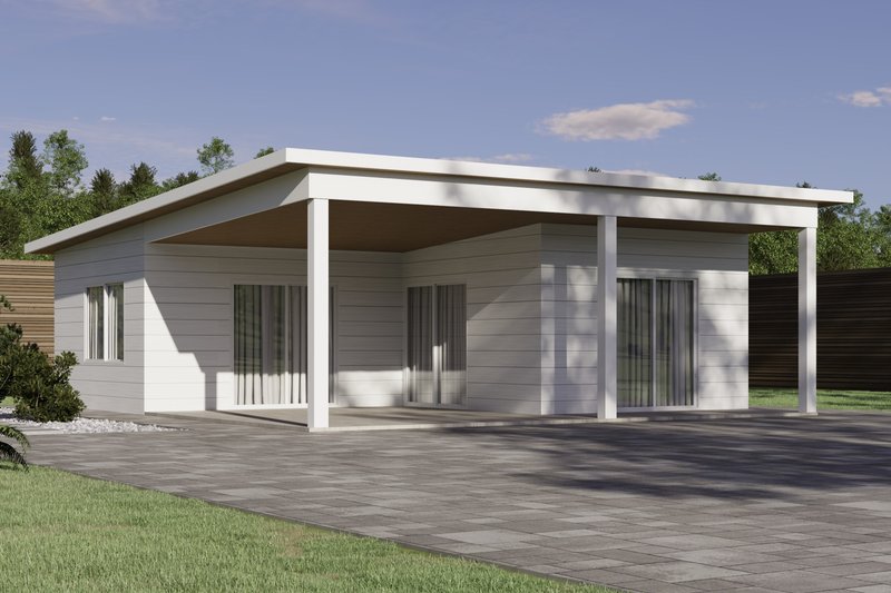 Architectural House Design - Beach Exterior - Front Elevation Plan #1106-60