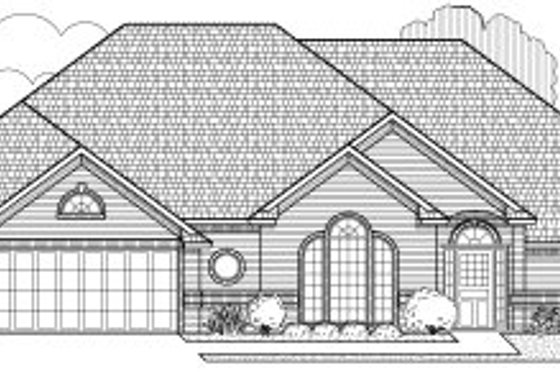 Exterior - Front Elevation for Traditional House Plan #65-287 - 4 bed, 3 bath