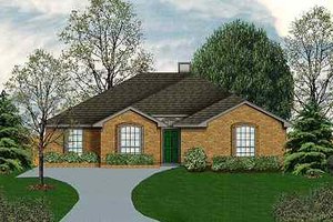 House Blueprint - Traditional Exterior - Front Elevation Plan #84-111