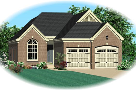 Exterior - Front Elevation for Traditional House Plan #81-13905 - 3 bed, 2 bath