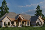Craftsman Style House Plan - 3 Beds 3.5 Baths 4320 Sq/Ft Plan #923-431 Exterior 
