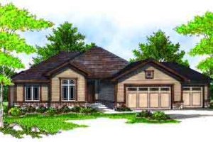 Ranch Exterior - Front Elevation Plan #70-683