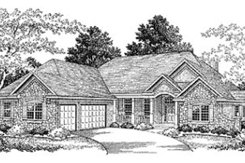 Home Plan - Traditional Exterior - Front Elevation Plan #70-435
