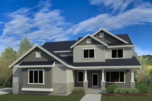Traditional Exterior - Front Elevation Plan #920-100
