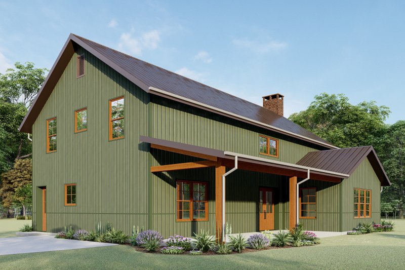 Dream House Plan - Exterior - Other Elevation 5 for Barndominium House Plan #1092-29 - 3 bed, 2.5 bath
